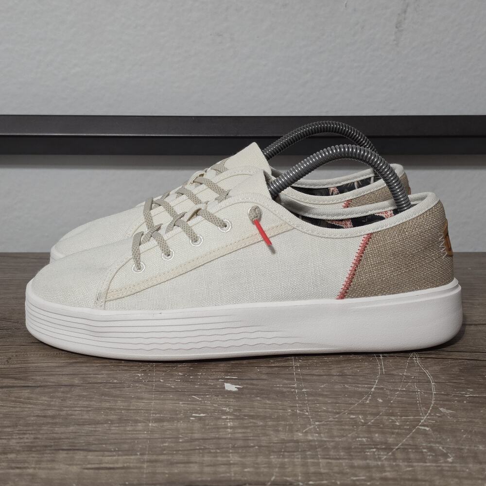 Hey Dude Cody Craft Women's Casual Comfort Shoes Sneakers Size 9 White